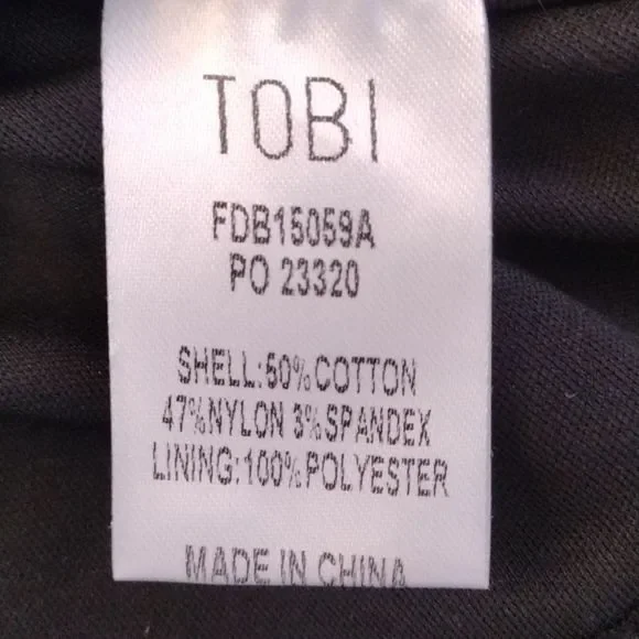 Tobi Black Side & Back Cutout Halter Bodycon Mini Dress - Picture 16 of 16